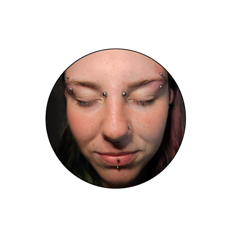 facial piercing curation by Val the Impaler at Manchester tattoo and piercing company