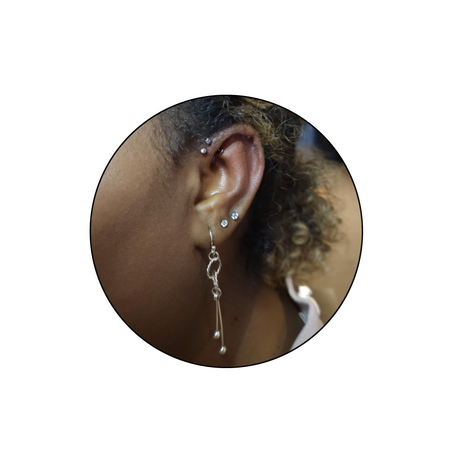 ear curation by Val the Impaler at Manchester tattoo and piercing company
